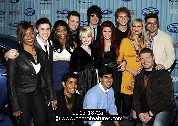 Photo of The Top 13 Contestants at the American Idol Top 12 Party at AREA on March 5, 2009 in Los Angeles, California.<br>Photo by Chris Walter/Photofeatures. , reference; idol13-1872a