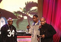 Photo of Nate Dogg, Snoop Dogg and Warren G <br> on BET's 106 & Park Live in Hollywood