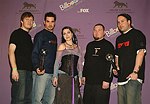 Photo of Evanescence at 2003 Billboard Awards in Las Vegas