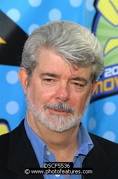 Photo of George Lucas (Film Director, Star Wars creator)<br>at the 2003 Movie Awards at Shrine Auditorium in Los Angeles 5/31/03.  , reference; DSCF5536