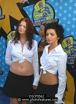 Photo of TATU (t.a.t.u.)<br>at the 2003 Movie Awards at Shrine Auditorium in Los Angeles 5/31/03.  , reference; DSCF5562