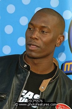 Photo of Tyrese -rapper and stars in  movie Fast & Furious 2<br>at the 2003 Movie Awards at Shrine Auditorium in Los Angeles 5/31/03.  , reference; DSCF5576
