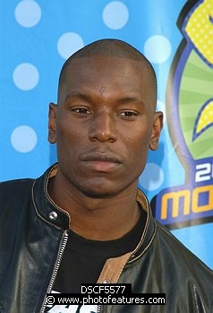 Photo of Tyrese -rapper and stars in  movie Fast & Furious 2<br>at the 2003 Movie Awards at Shrine Auditorium in Los Angeles 5/31/03.  , reference; DSCF5577