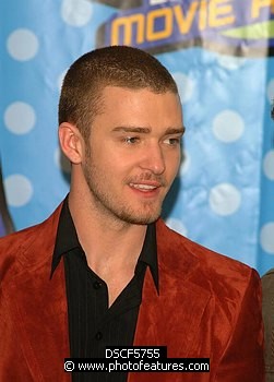 Photo of Justin Timberlake<br>at the 2003 Movie Awards at Shrine Auditorium in Los Angeles 5/31/03.  , reference; DSCF5755