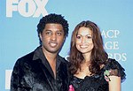 Photo of Kenneth &quotBabyface Edmonds and Tracy Edmonds.<br>at 34th NAACP (National Association Advancement Colored People) Image Awards at Universal Amphitheatre in LA, March 8th 2003.