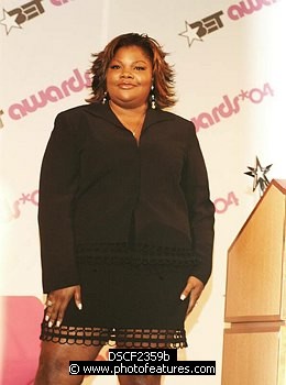 Photo of Mo'Nique who is host of the 2004 BET Awards, at the 2004 BET Awards Nominees announcement ceremony at the Renaissance Hotel in Hollywood May 11th 2004.<br> , reference; DSCF2359b