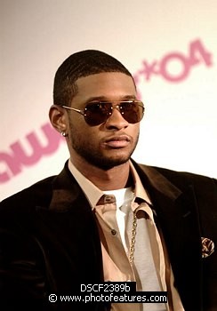 Photo of Usher  at the 2004 BET Awards Nominees announcement ceremony at the Renaissance Hotel in Hollywood May 11th 2004. , reference; DSCF2389b