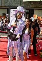 Photo of Bootsy Collins and guest<br>at Red Carpet for the 2004 4th Annual BET Awards at the Kodak Theatre in Hollywood. Photo by Chris Walter 