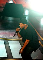 Photo of LL Cool J at reheasals for the First BET Comedy Awards at the Pasadena Civic Auditorium, 27th September 2004. Photo by Chris Walter/Photofeatures.