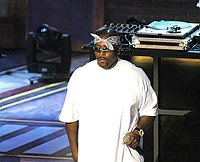 Photo of Nate Dogg of 213 at reheasals for the First BET Comedy Awards at the Pasadena Civic Auditorium, 27th September 2004. Photo by Chris Walter/Photofeatures.