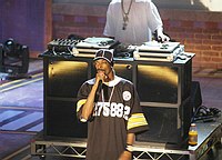 Photo of Snoop Dogg at reheasals for the First BET Comedy Awards at the Pasadena Civic Auditorium, 27th September 2004. Photo by Chris Walter/Photofeatures.