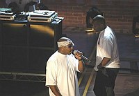 Photo of Nate Dogg of 213 at reheasals for the First BET Comedy Awards at the Pasadena Civic Auditorium, 27th September 2004. Photo by Chris Walter/Photofeatures.