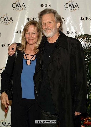 Photo of Kris Kristofferson and Lisa Kristofferson<br>at the 38th Annual CMA Awards at The Grand Ole Opry in Nashville, November 9th 2004. Photos by Chris Walter/Photofeatures. , reference; DSCF0601a