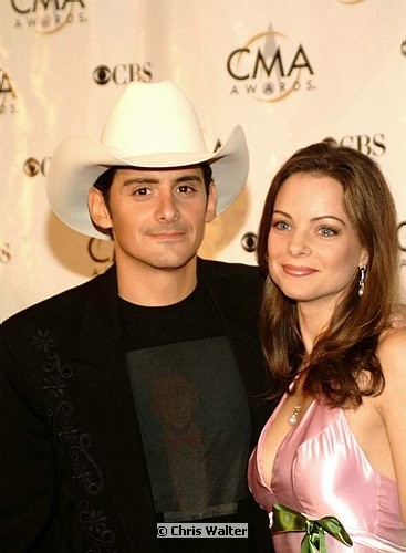 Photo of Brad Paisley and Kimberley Williams Paisley<br>at the 38th Annual CMA Awards at The Grand Ole Opry in Nashville, November 9th 2004. Photos by Chris Walter/Photofeatures. , reference; DSCF0769a