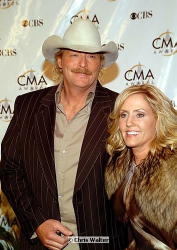 Photo of Alan Jackson and Denise Jackson<br>at the 38th Annual CMA Awards at The Grand Ole Opry in Nashville, November 9th 2004. Photos by Chris Walter/Photofeatures. , reference; DSCF0790a