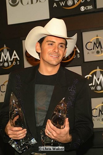 Photo of Brad Paisley<br>at the 38th CMA (Country Music Association) in Nashville, Nov 9th, 2004. Photos by Chris Walter. , reference; DSCF0874a