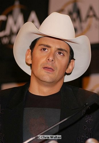 Photo of Brad Paisley<br>at the 38th CMA (Country Music Association) in Nashville, Nov 9th, 2004. Photos by Chris Walter. , reference; DSC_1493a