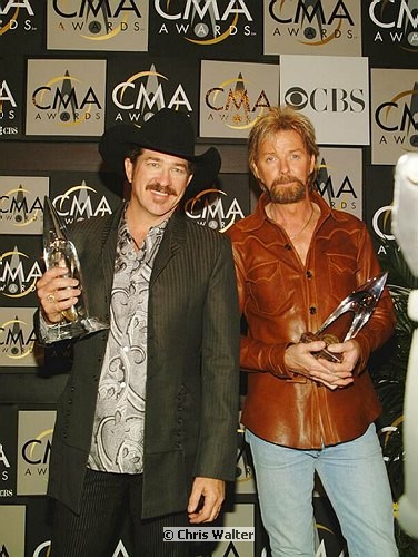 Photo of Brooks & Dunn <br>at the 38th CMA (Country Music Association) in Nashville, Nov 9th, 2004. Photos by Chris Walter. , reference; dscf0932a