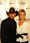 Photo of Tim McGraw and Faith Hill<br>at the 38th Annual CMA Awards at The Grand Ole Opry in Nashville, November 9th 2004. Photos by Chris Walter/Photofeatures.