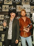 Photo of Brooks & Dunn <br>at the 38th CMA (Country Music Association) in Nashville, Nov 9th, 2004. Photos by Chris Walter.