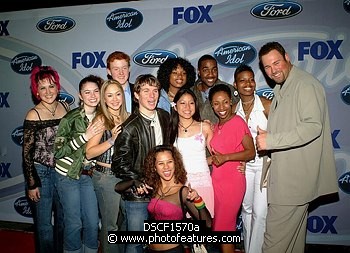 Photo of American Idol Top 12 Finalists , reference; DSCF1570a