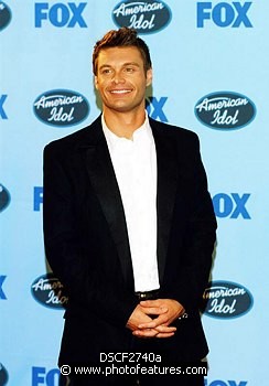 Photo of Ryan Seacrest (show host) at American Idol 3 Finale at the Kodak Theater in Hollywood. May 26th 2004. , reference; DSCF2740a