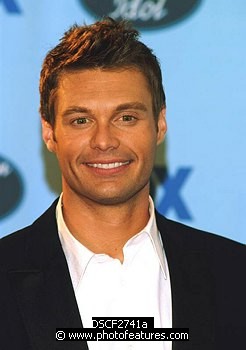 Photo of Ryan Seacrest (show host) at American Idol 3 Finale at the Kodak Theater in Hollywood. May 26th 2004. , reference; DSCF2741a