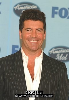 Photo of Simon Cowell, American Idol Judge. at American Idol 3 Finale, Kodak Theater in Hollywood, May 26th 2004. , reference; DSCF2831a
