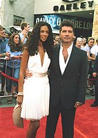 Photo of Simon Cowell and Terri Seymour<br>at American Idol 3 Finale, Kodak Theater in Hollywood, May 26th 2004.