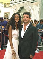 Photo of Simon Cowell and Terri Seymour<br>at American Idol 3 Finale, Kodak Theater in Hollywood, May 26th 2004.