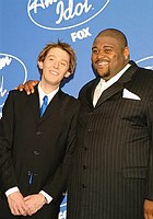 Photo of Clay Aiken and Ruben Studdard<br>at the finals of the second series of &quotAmerican Idol' at Universal Amphitheatre.