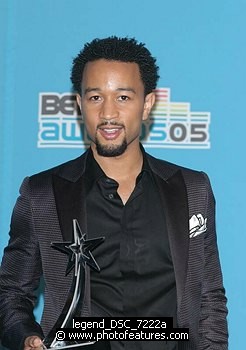 Photo of John Legend in Photo Room at 2005 BET Awards at the Kodak Theatre in Hollywood, June 28th 2005. Photo by Chris Walter/Photofeatures. , reference; legend_DSC_7222a