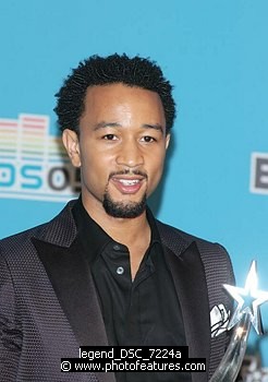 Photo of John Legend in Photo Room at 2005 BET Awards at the Kodak Theatre in Hollywood, June 28th 2005. Photo by Chris Walter/Photofeatures. , reference; legend_DSC_7224a