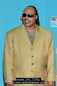 Photo of Stevie Wonder in Photo Room at 2005 BET Awards at the Kodak Theatre in Hollywood, June 28th 2005. Photo by Chris Walter/Photofeatures. , reference; wonder_DSC_7235a