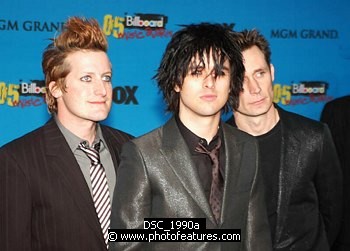 Photo of Green Day at Arrivals for the 2005 Billboard Music Awards at MGM Grand in Las Vegas, December 6th 2005.<br>Photo by Chris Walter/Photofeatures , reference; DSC_1990a