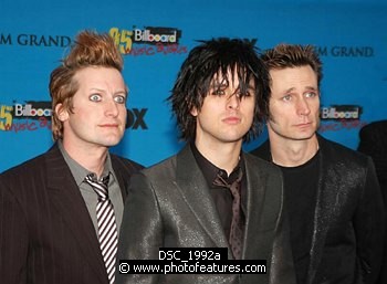 Photo of Green Day at Arrivals for the 2005 Billboard Music Awards at MGM Grand in Las Vegas, December 6th 2005.<br>Photo by Chris Walter/Photofeatures , reference; DSC_1992a
