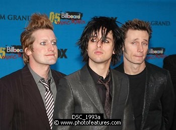 Photo of Green Day at Arrivals for the 2005 Billboard Music Awards at MGM Grand in Las Vegas, December 6th 2005.<br>Photo by Chris Walter/Photofeatures , reference; DSC_1993a