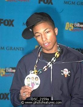 Photo of Pharrell Williams at Arrivals for the 2005 Billboard Music Awards at MGM Grand in Las Vegas, December 6th 2005.<br>Photo by Chris Walter/Photofeatures , reference; DSC_2159a