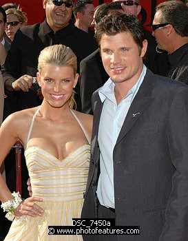 Photo of Jessica Simpson and Nick Lachey at Arrivals for the 2005 ESPY Awards at the Kodak Theatre in Hollywood, July 13th 2005. Photo by Chris Walter/ Photofeatures , reference; DSC_7450a