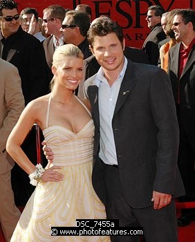 Photo of Jessica Simpson and Nick Lachey at Arrivals for the 2005 ESPY Awards at the Kodak Theatre in Hollywood, July 13th 2005. Photo by Chris Walter/ Photofeatures , reference; DSC_7455a