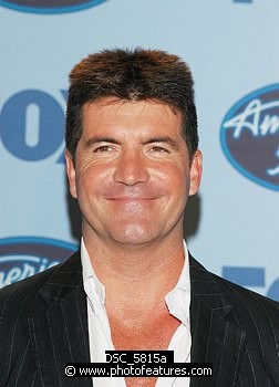 Photo of Simon Cowell judge of American Idol 4 at the finale show at the Kodak Theatre in Hollywood, May 25th 2005. Photo by Chris Walter/Photofeatures , reference; DSC_5815a