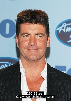 Photo of Simon Cowell judge of American Idol 4 at the finale show at the Kodak Theatre in Hollywood, May 25th 2005. Photo by Chris Walter/Photofeatures , reference; DSC_5816a