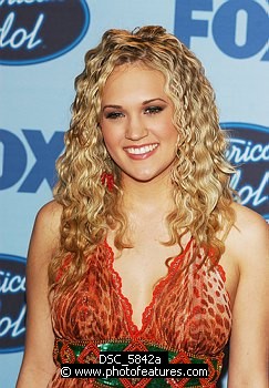 Photo of Carrie Underwood the winner of American Idol 4 at the finale show at the Kodak Theatre in Hollywood, May 25th 2005. Photo by Chris Walter/Photofeatures , reference; DSC_5842a