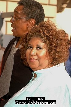 Photo of Aretha Franklin and Don Cornelius at arrivals for the 2005 Soul Train Lady Of Soul Awards at the Pasadena Civic Auditorium, September 7, 2005<br>Photo by Chris Walter/Photofeatures , reference; DSC_9646a