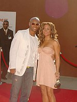 Photo of Kenny Lattimore and Chante Moore at arrivals for the 2005 Soul Train Lady Of Soul Awards at the Pasadena Civic Auditorium, September 7, 2005<br>Photo by Chris Walter/Photofeatures