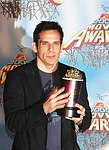 Photo of Ben Stiller (Best Villain in &quotDodgeball")<br>in Press Room at the 2005 MTV Movie Awards at the Shrine Auditorium in Los Angeles, June 4th 2005