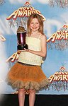 Photo of Dakota Fanning (Best Frightened Performance in &quotHide & Seek")<br>in Press Room at the 2005 MTV Movie Awards at the Shrine Auditorium in Los Angeles, June 4th 2005.