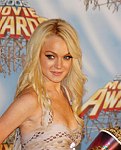 Photo of Lindsay Lohan<br>in Press Room at the 2005 MTV Movie Awards at the Shrine Auditorium in Los Angeles, June 4th 2005.
