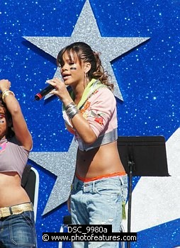 Photo of Rihanna performs at the NFL Opening Kickoff 2003 at the Los Angeles Coliseum, September 8th 2005.<br>Photo by Chris Walter/Photofeatures , reference; DSC_9980a