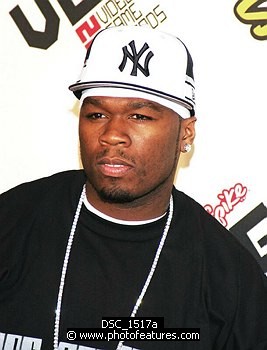 Photo of 50 Cent (Curtis Jackson)  at the Spike TV Video Game Awards at the Gibson Amphitheatre in Universal City, November 18th 2005.<br>Photo by Chris Walter/Photofeatures , reference; DSC_1517a